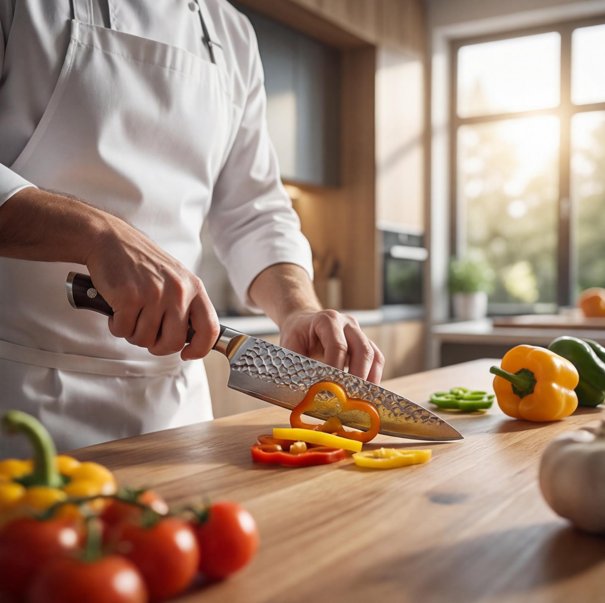 šéfkuchařský nůž Damascus Ironwood Elite 02